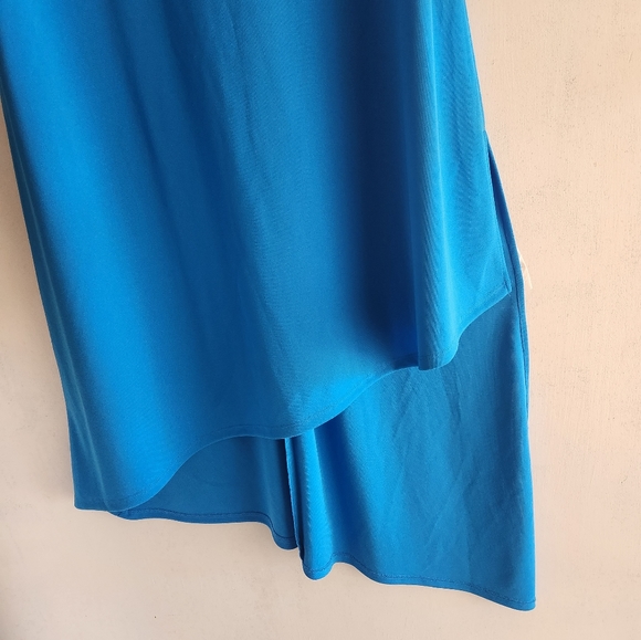 🆕️ Julia Jordan Turquoise Blue Sz 8 Assymetrical Cocktail Prom Party NWT Dress - Picture 5 of 14